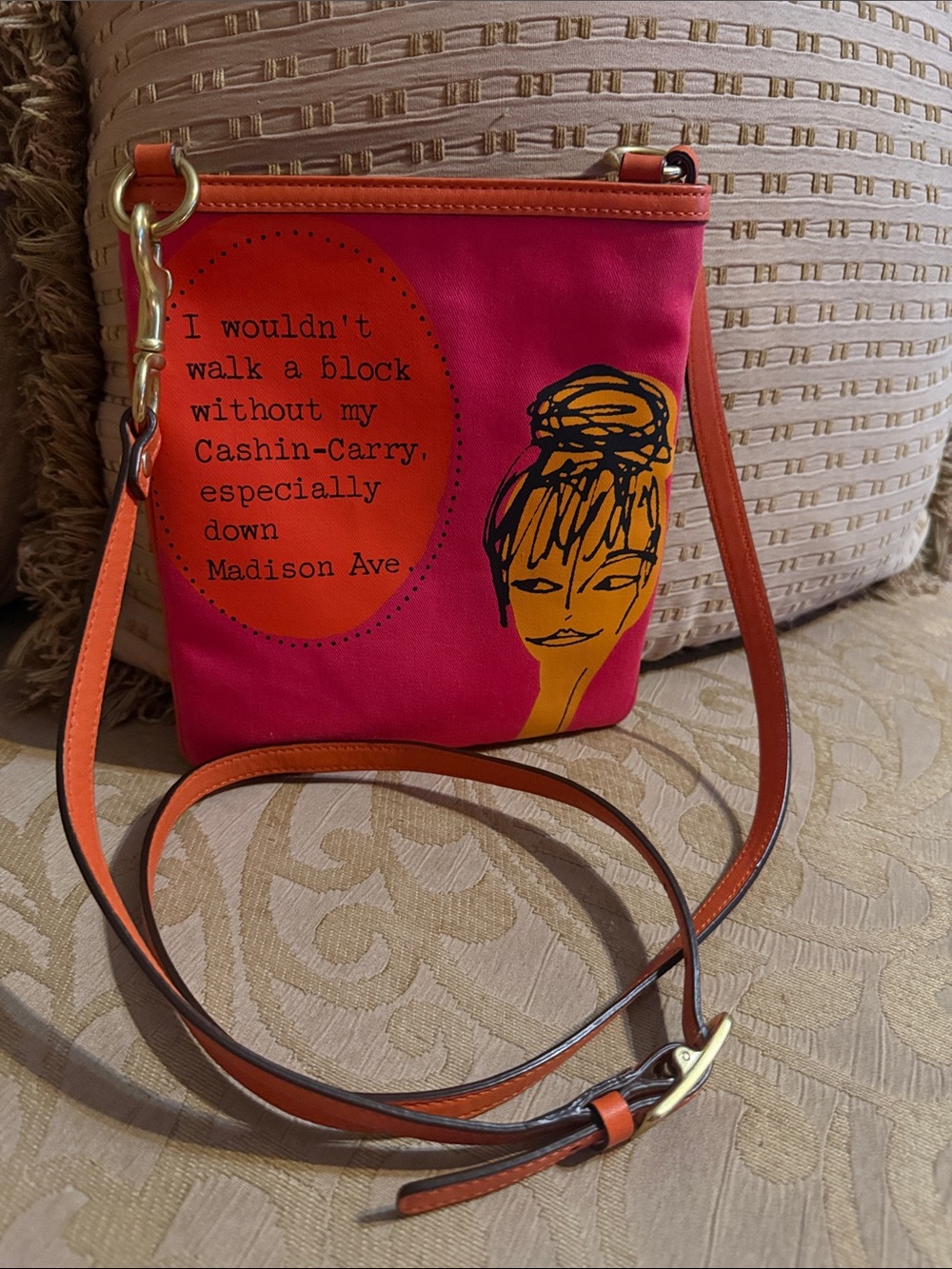 Rare Vintage Coach x Bonnie Cashin Carry Canvas Crossbody Bag preloved